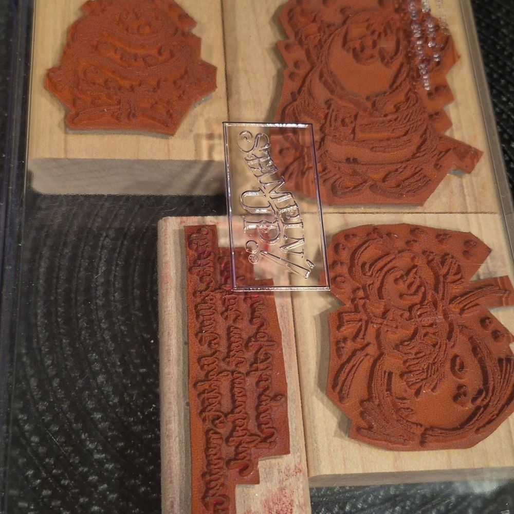 STAMPIN' UP! Retired 2007 'Jolliest Time Of The Year' Stamp Set, Set of 4 Stamps - Picture 6 of 8
